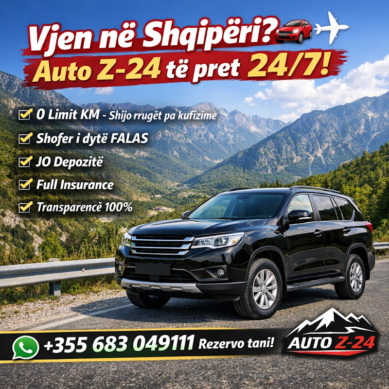 Auto Z-24 fleet of rental cars in Albania